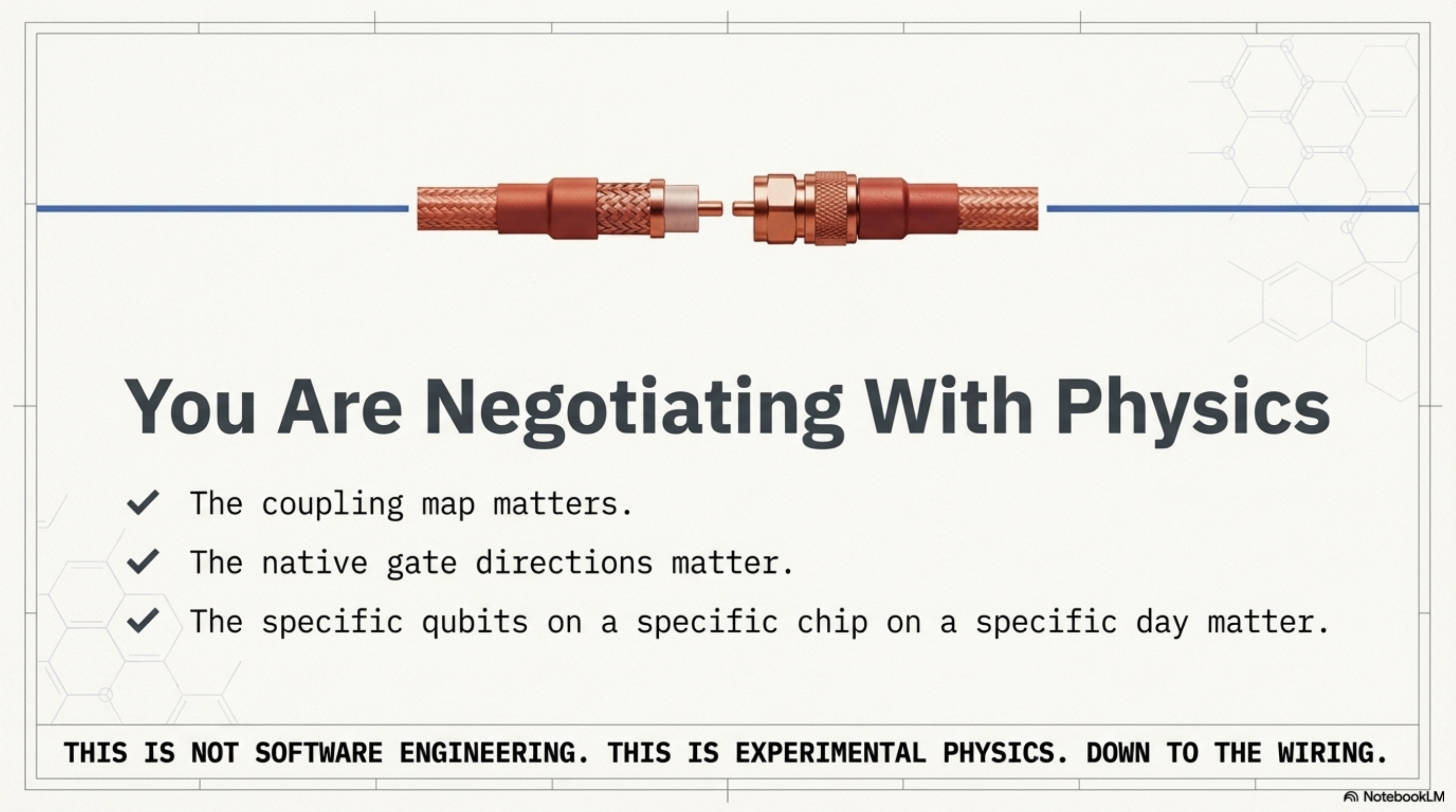 You are negotiating with physics — and it does not care about your intentions