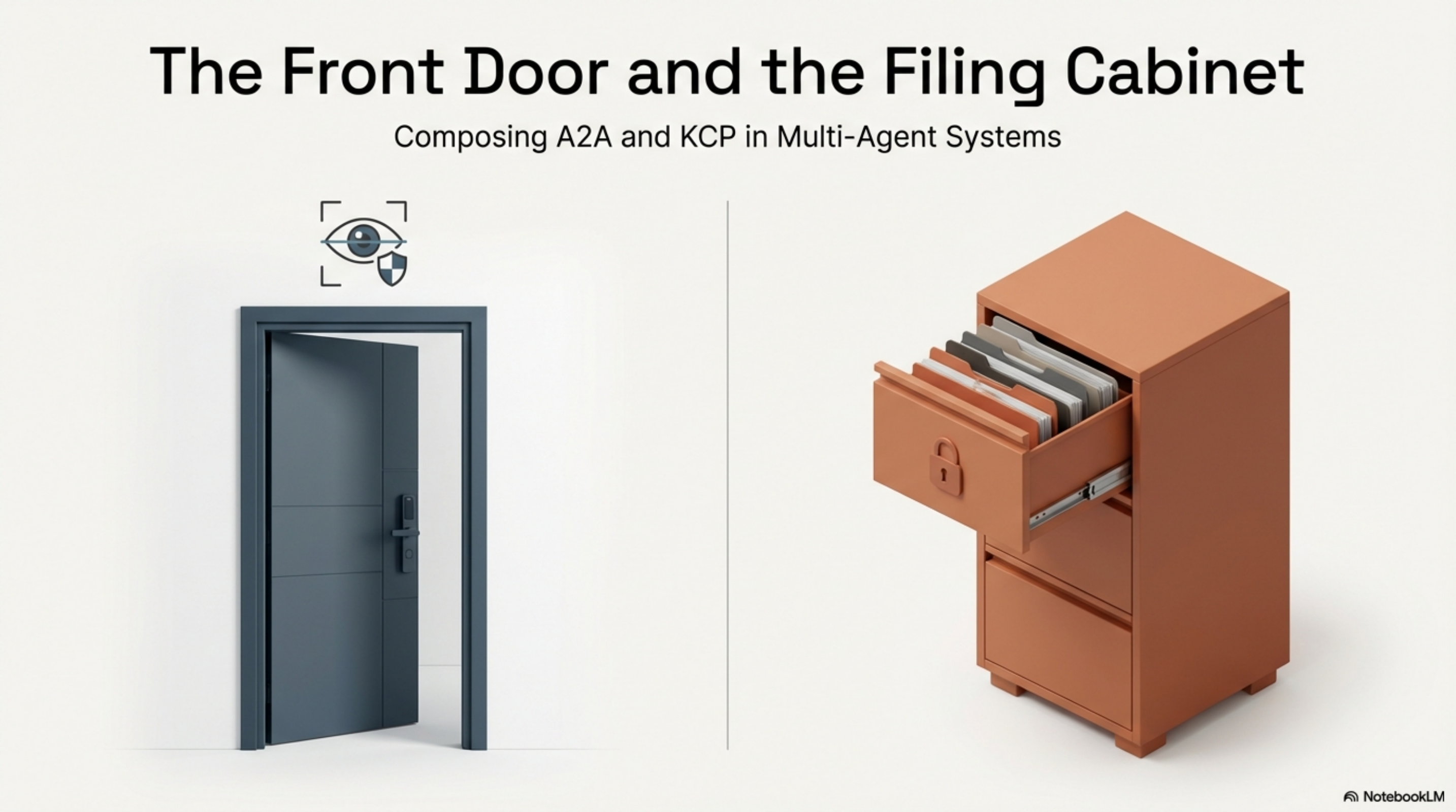 The Front Door and the Filing Cabinet: Composing A2A and KCP in Multi-Agent Systems