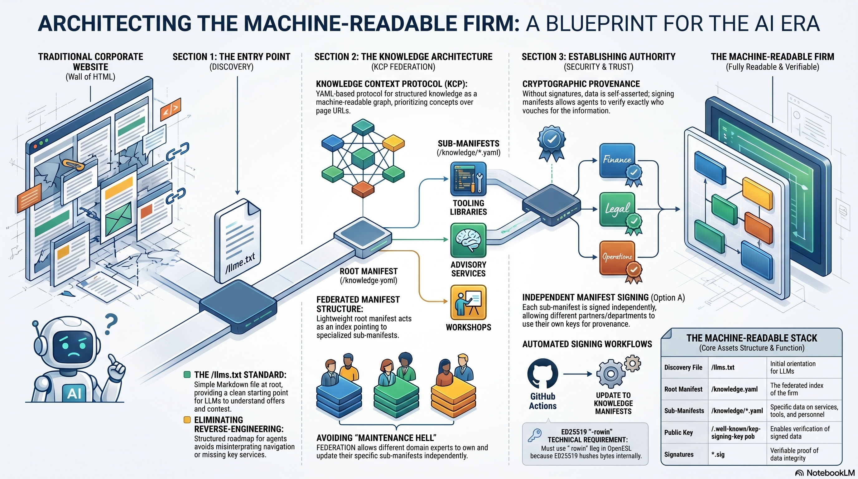 Architecting the machine-readable firm — full overview