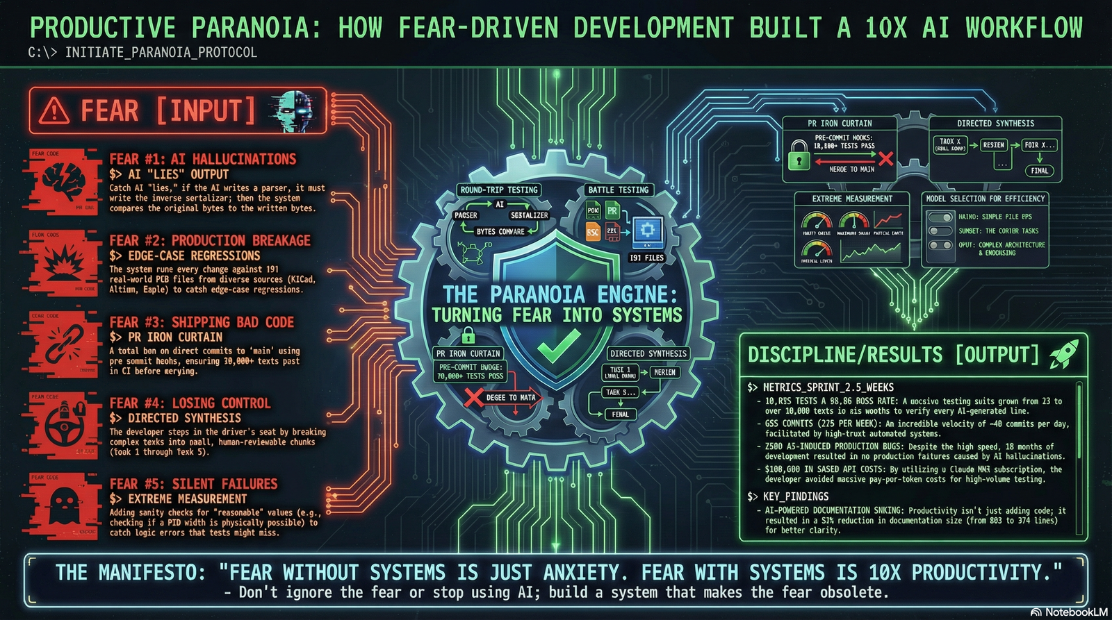 Productive paranoia: fear-driven development as methodology