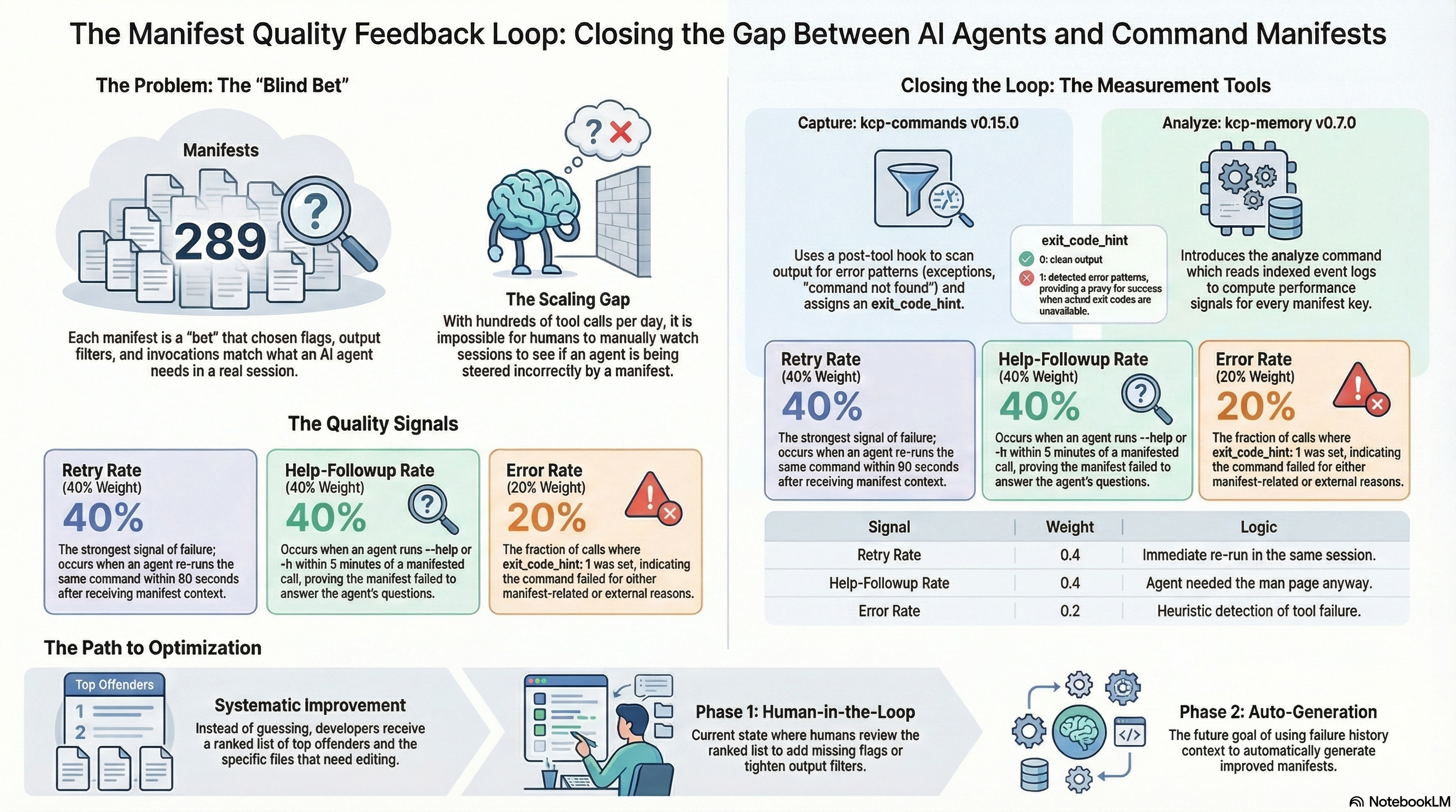 The Manifest Quality Feedback Loop: Closing the Gap Between AI Agents and Command Manifests