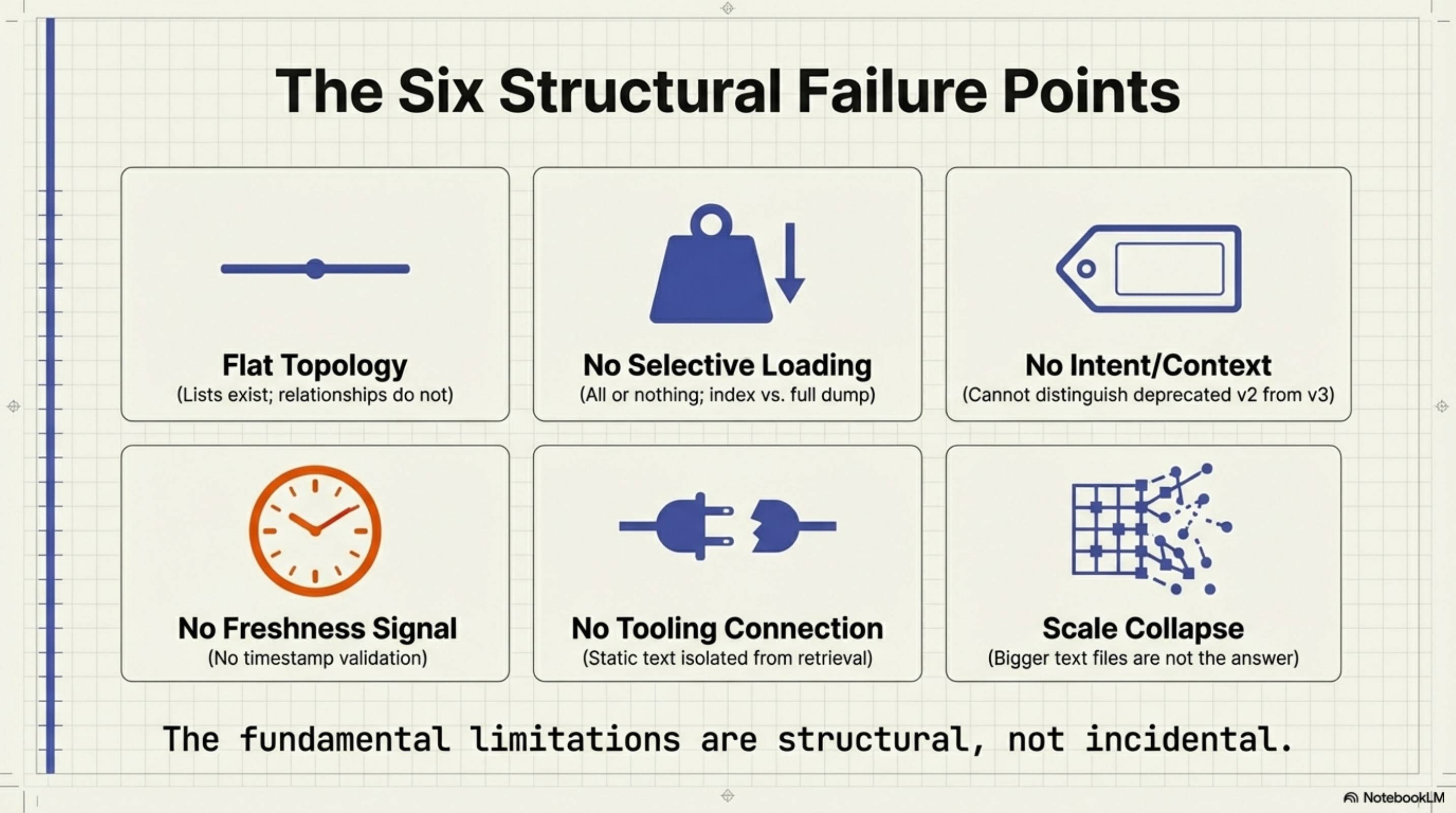 The six structural failure points of llms.txt