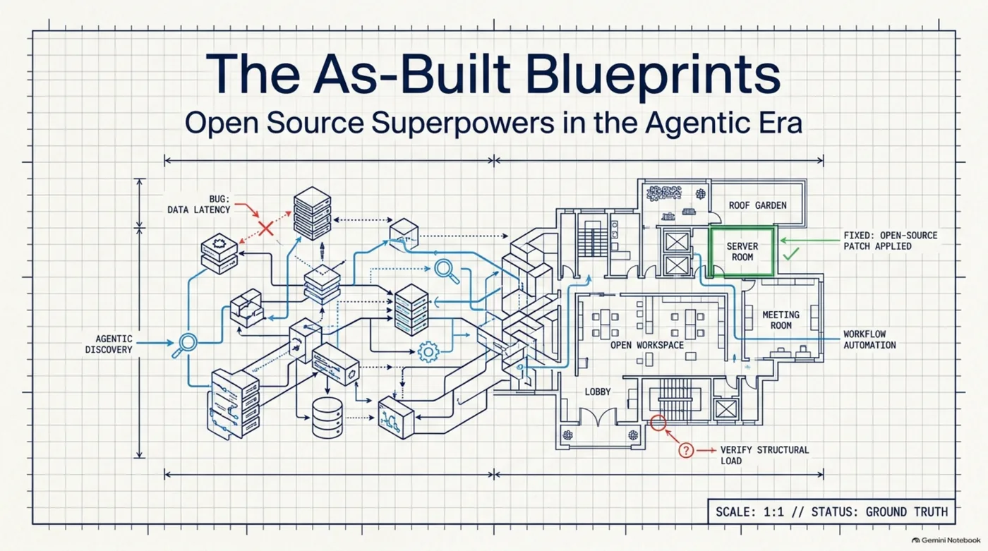 The As-Built Blueprints: open source superpowers in the agentic era