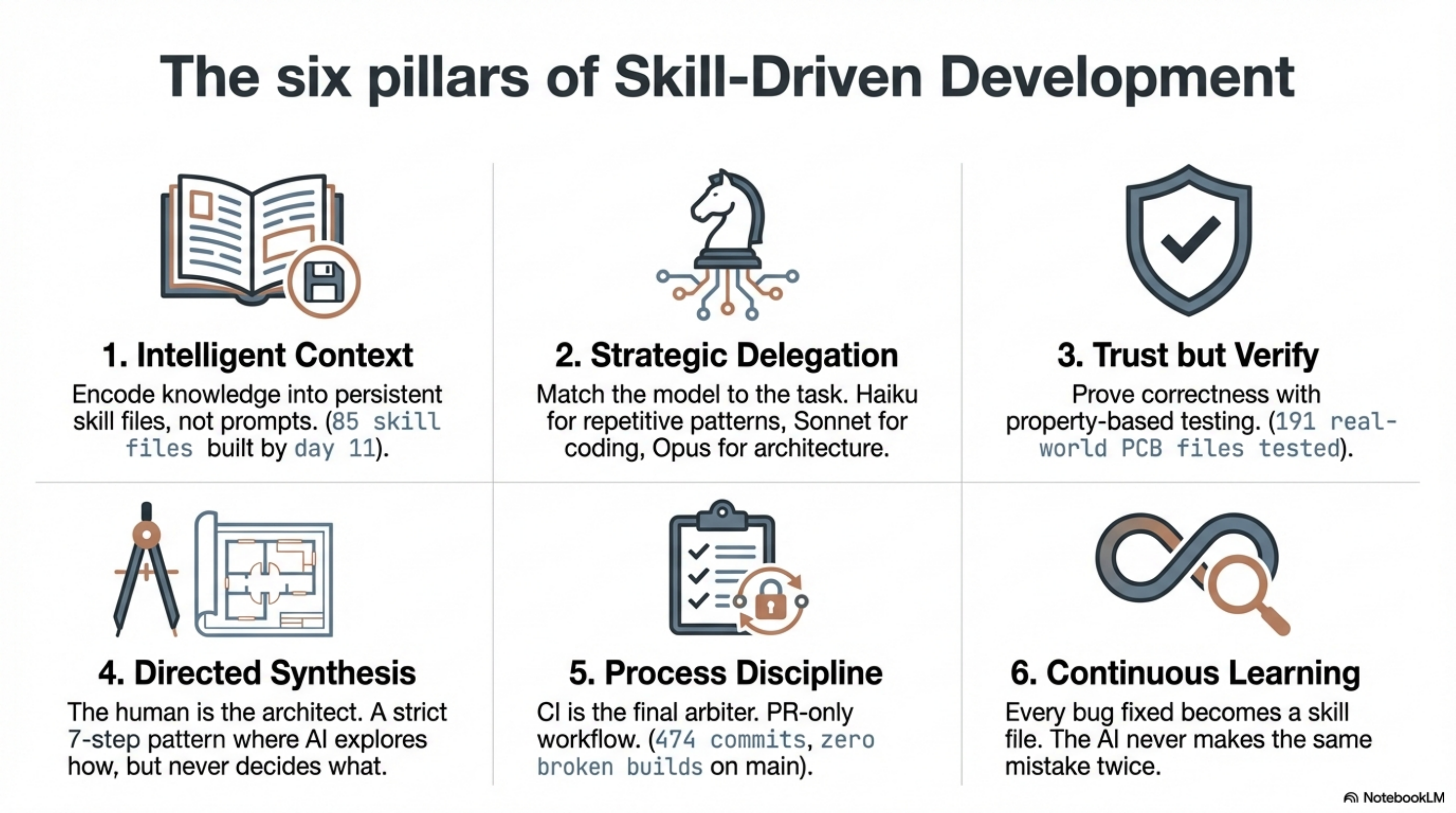 The six pillars of Skill-Driven Development