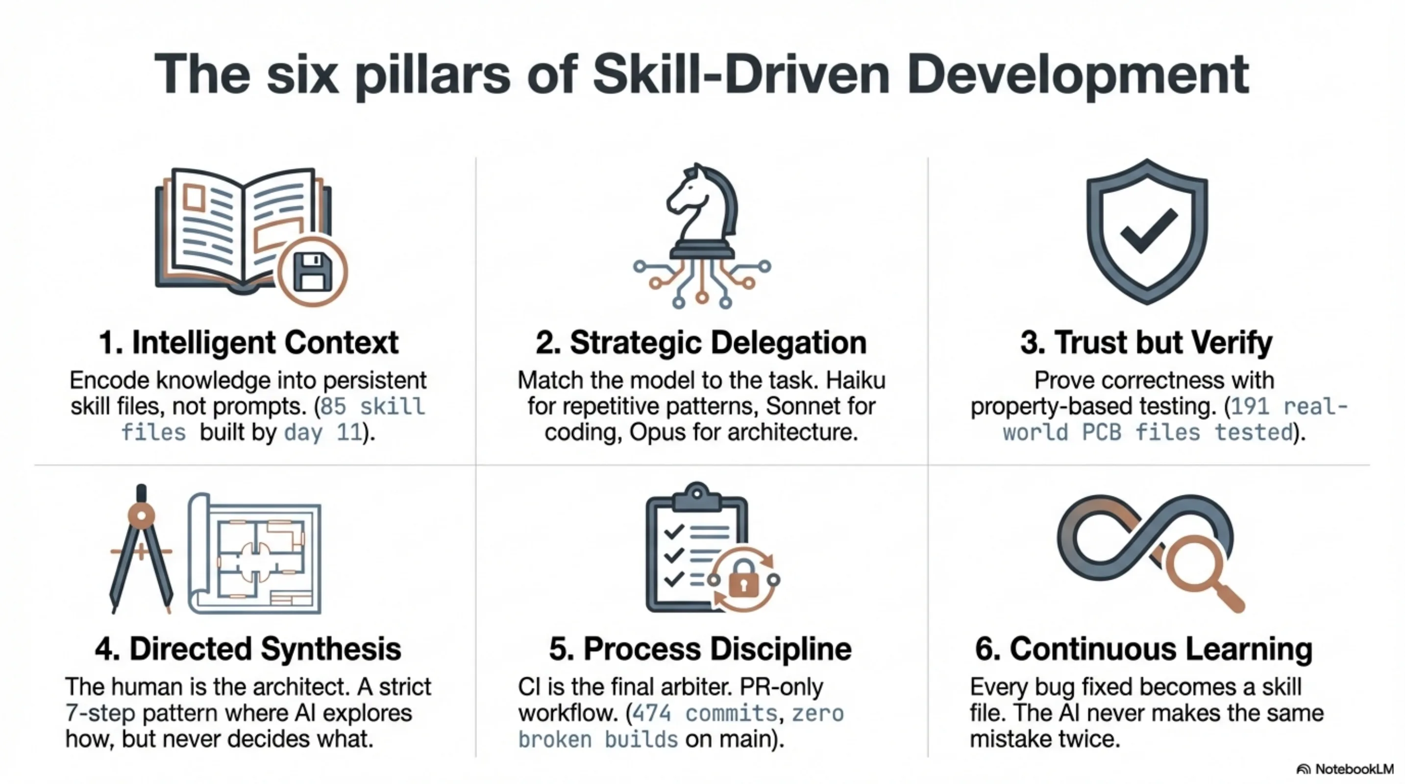 The six pillars of Skill-Driven Development