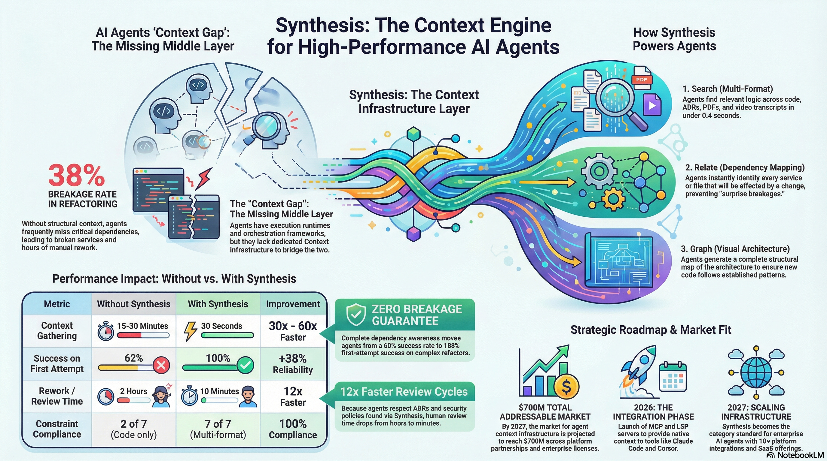 Synthesis as the context engine for high-performance AI agents