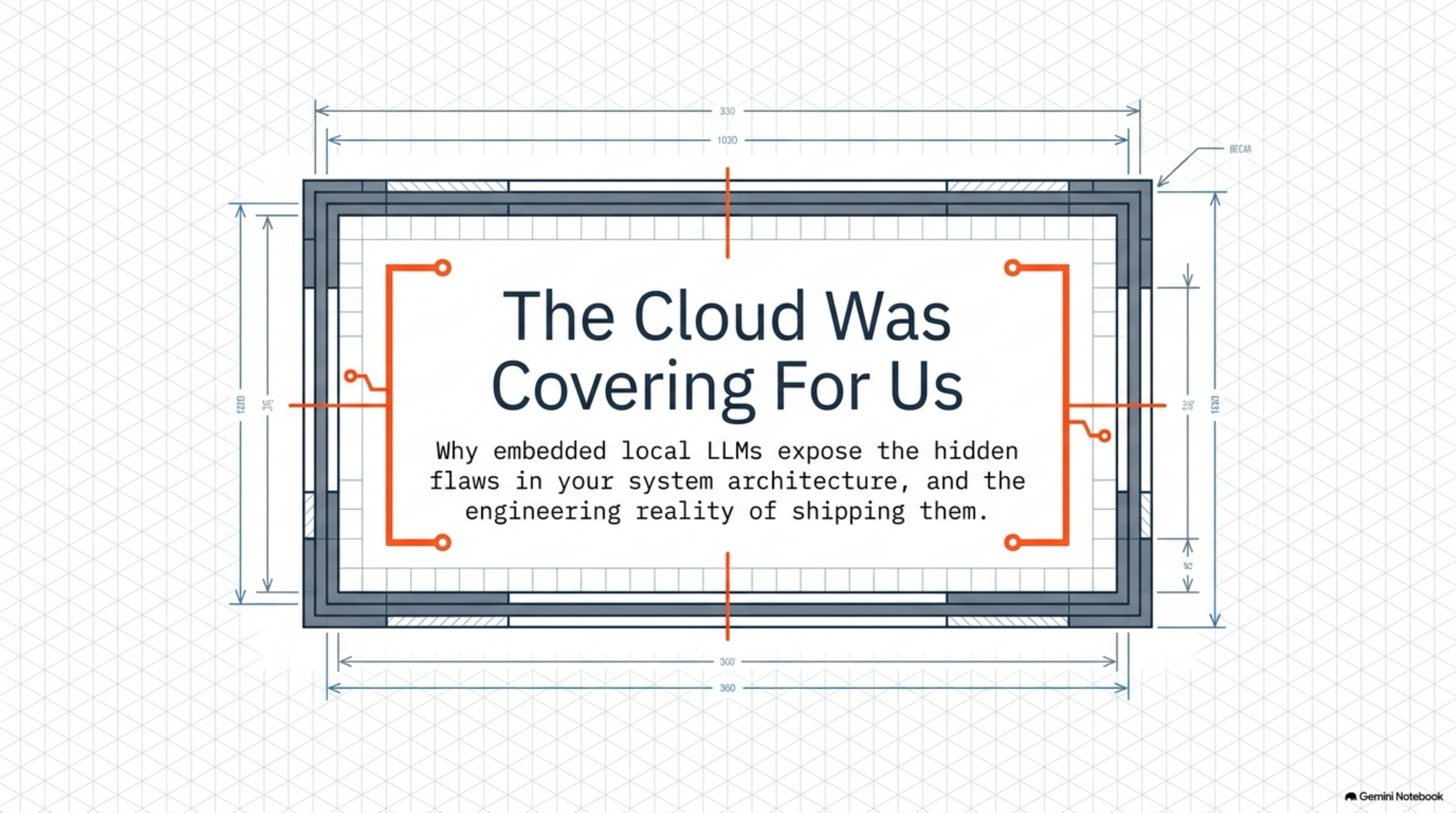 The Cloud Was Covering For Us: why embedded local LLMs expose the hidden flaws in your system architecture, and the engineering reality of shipping them.