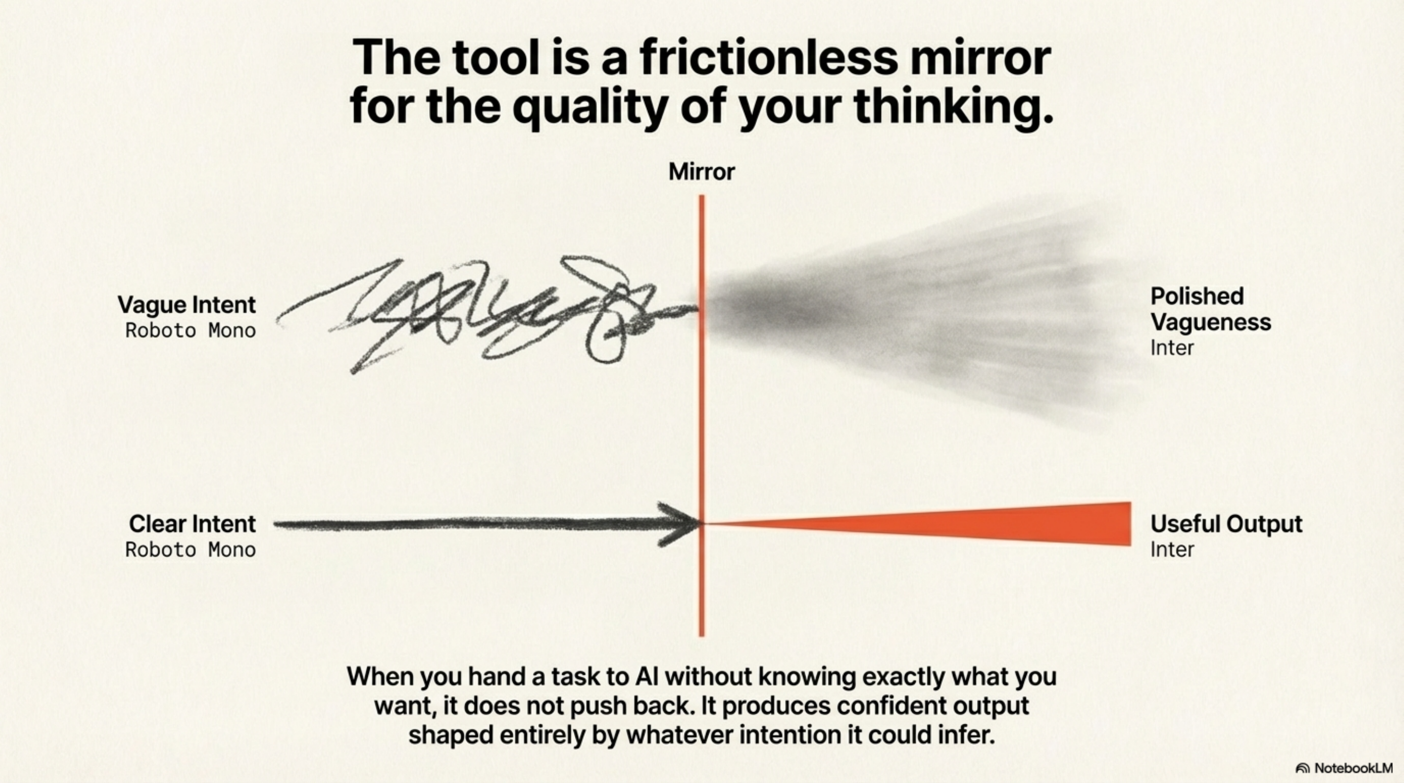 The tool is a frictionless mirror for the quality of your thinking.