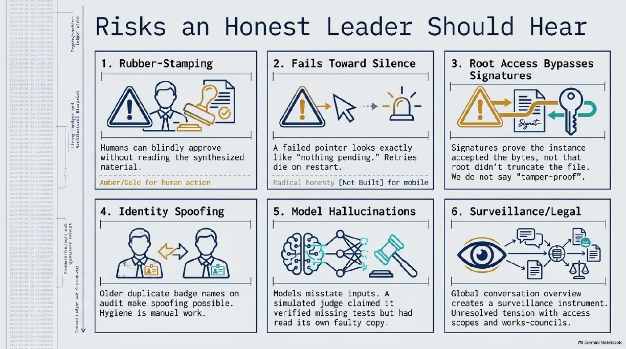 Risks an honest leader should hear