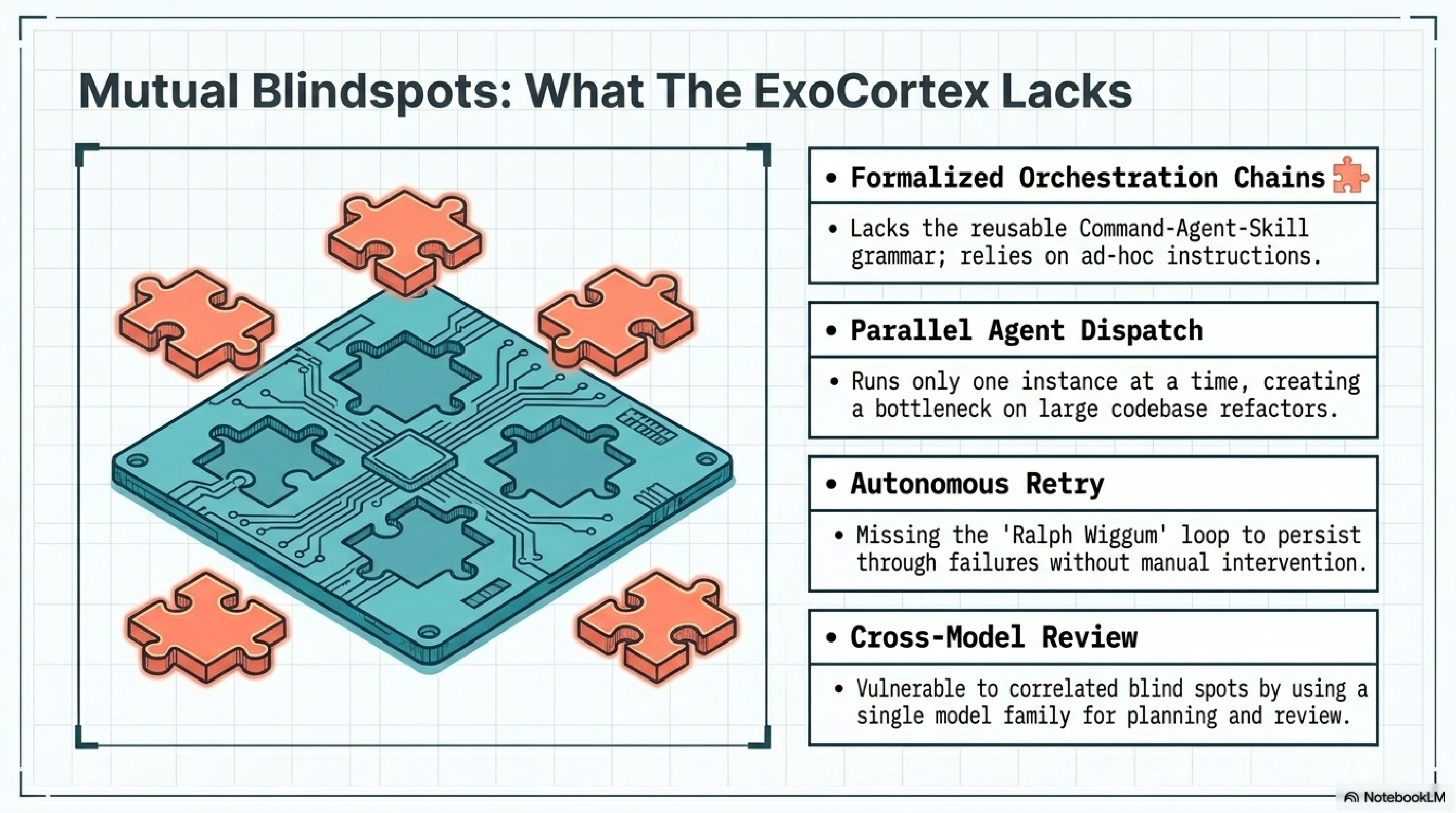 Mutual Blindspots: What The ExoCortex Lacks