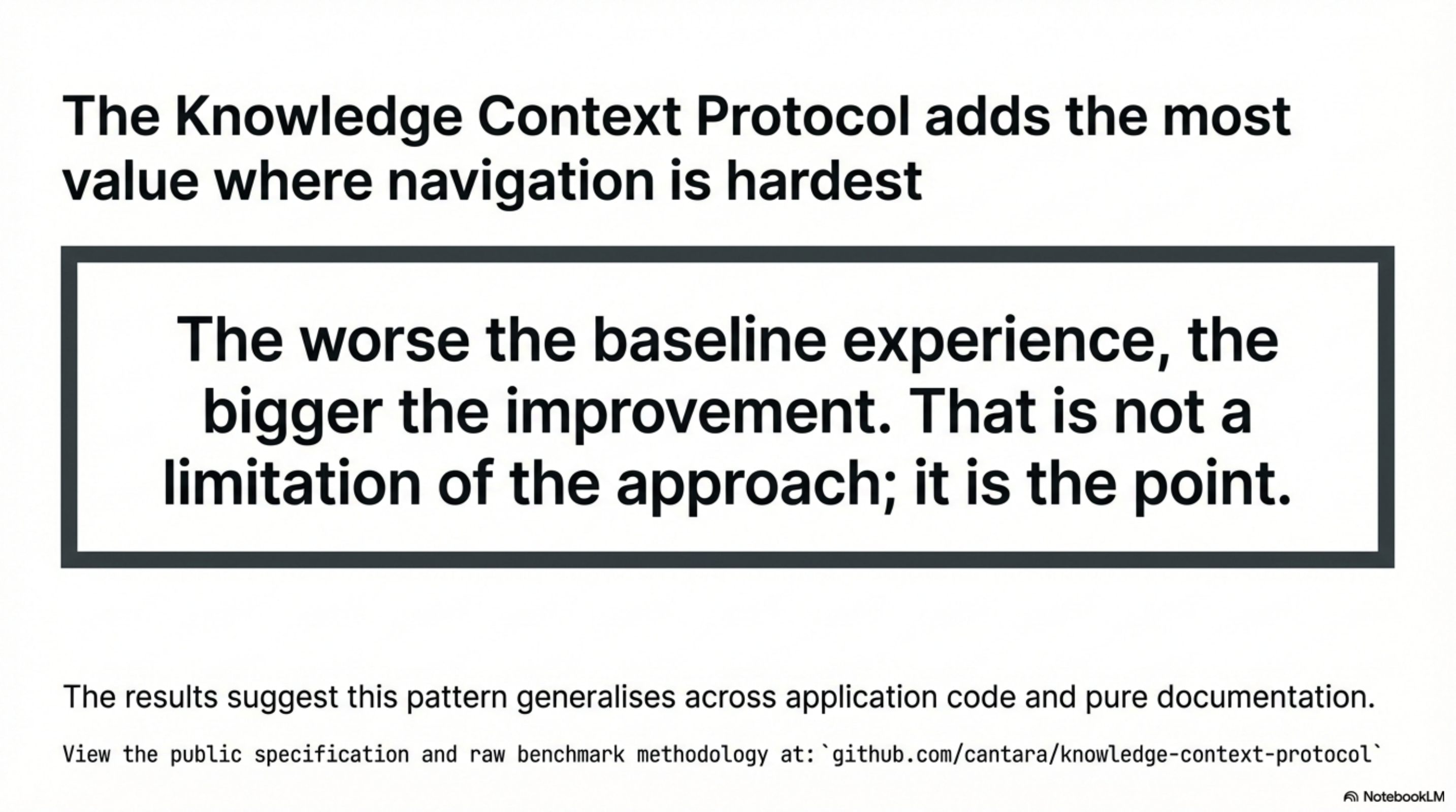 The worse the baseline experience, the bigger the improvement. That is not a limitation of the approach; it is the point.