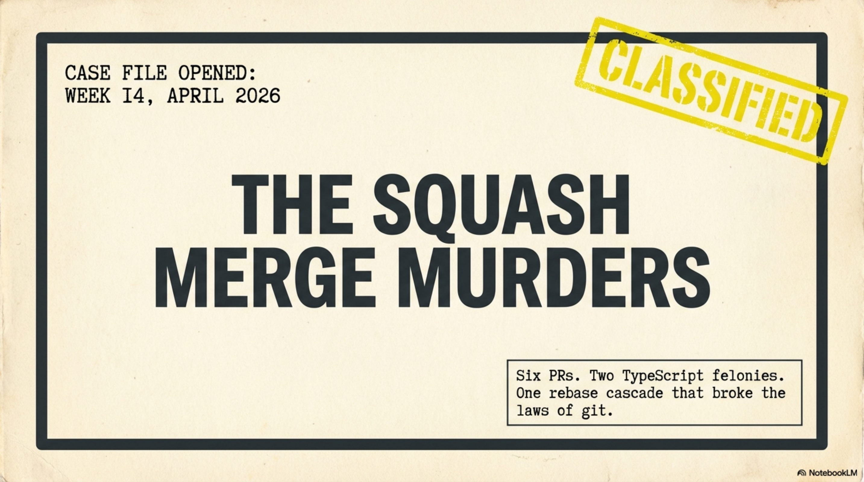 The Squash Merge Murders
