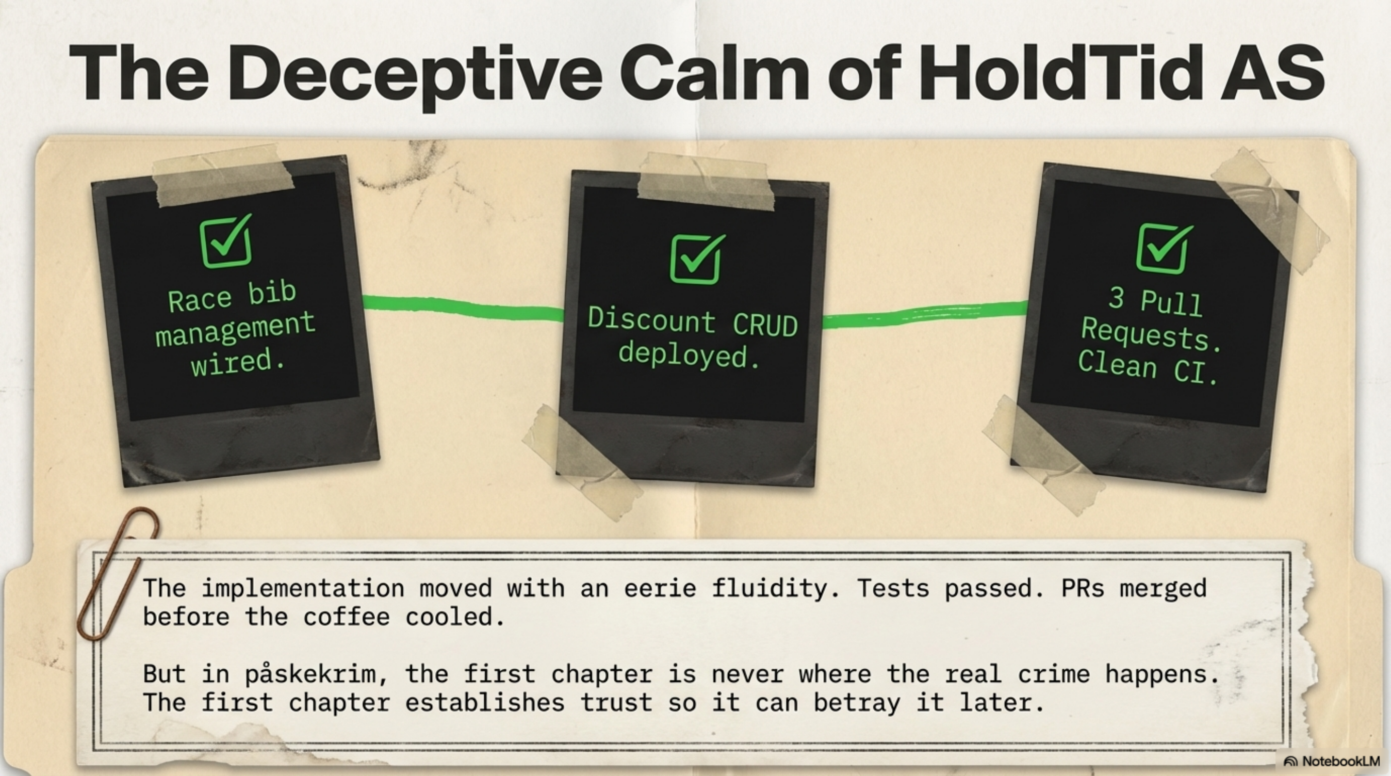 The Deceptive Calm of HoldTid AS