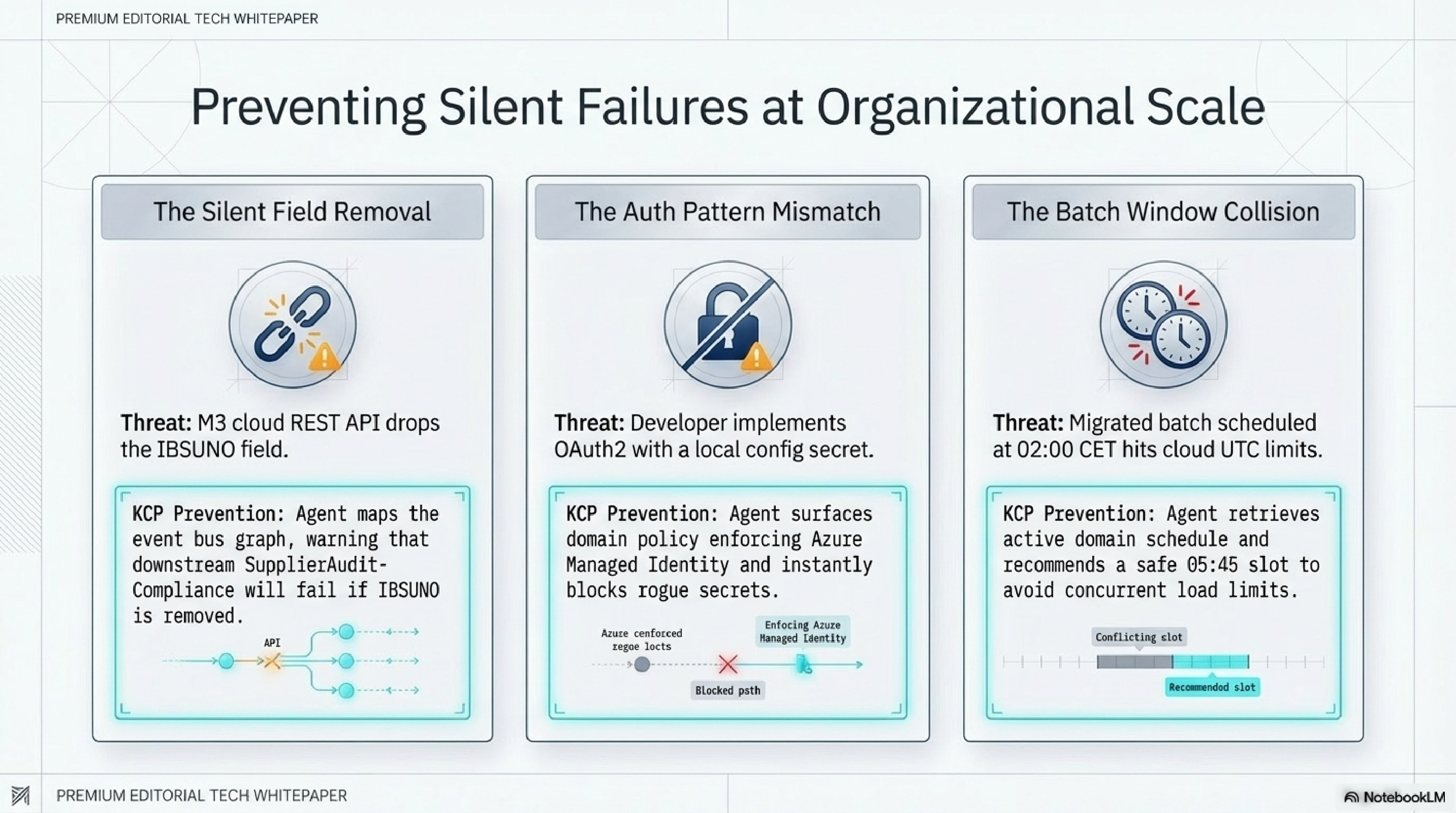 Preventing Silent Failures at Organisational Scale — the batch job nobody remembered is the most valuable result. Infrastructure recalls what people forget.