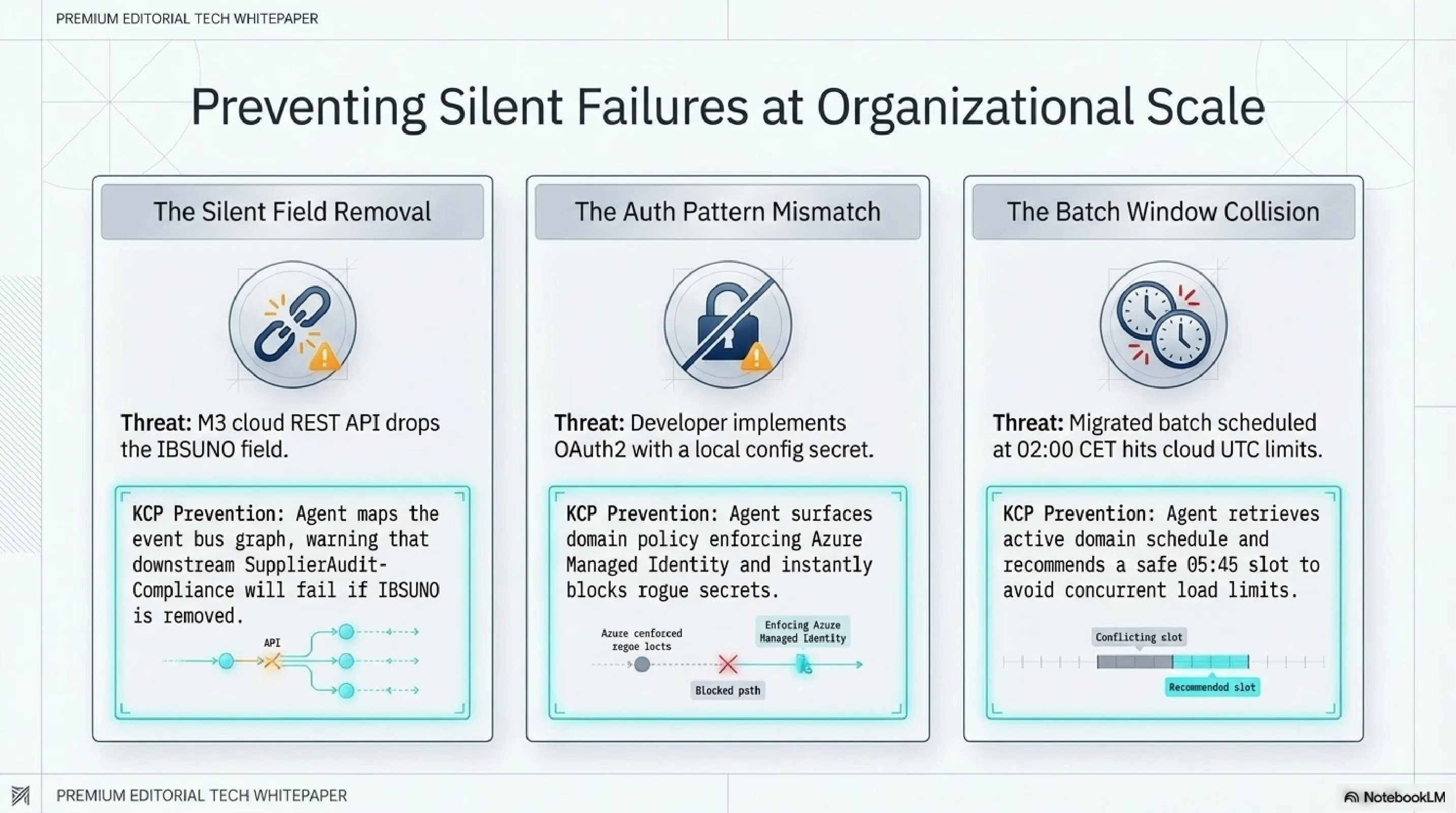 Preventing Silent Failures at Organisational Scale — the batch job nobody remembered is the most valuable result. Infrastructure recalls what people forget.